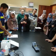Palestine Polytechnic University (PPU) -  زيارة طلبة هندسة تكنولوجيا البيئة إلى  محطة الصرف الصحي في أريحا  وبلدية العوجا في الأغوار